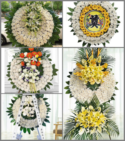山西忻州五台县茹村乡石盆口村花圈速递